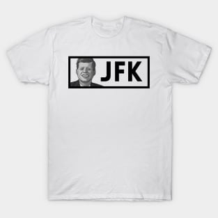 JFK: Black & White President Kennedy Portrait T-Shirt